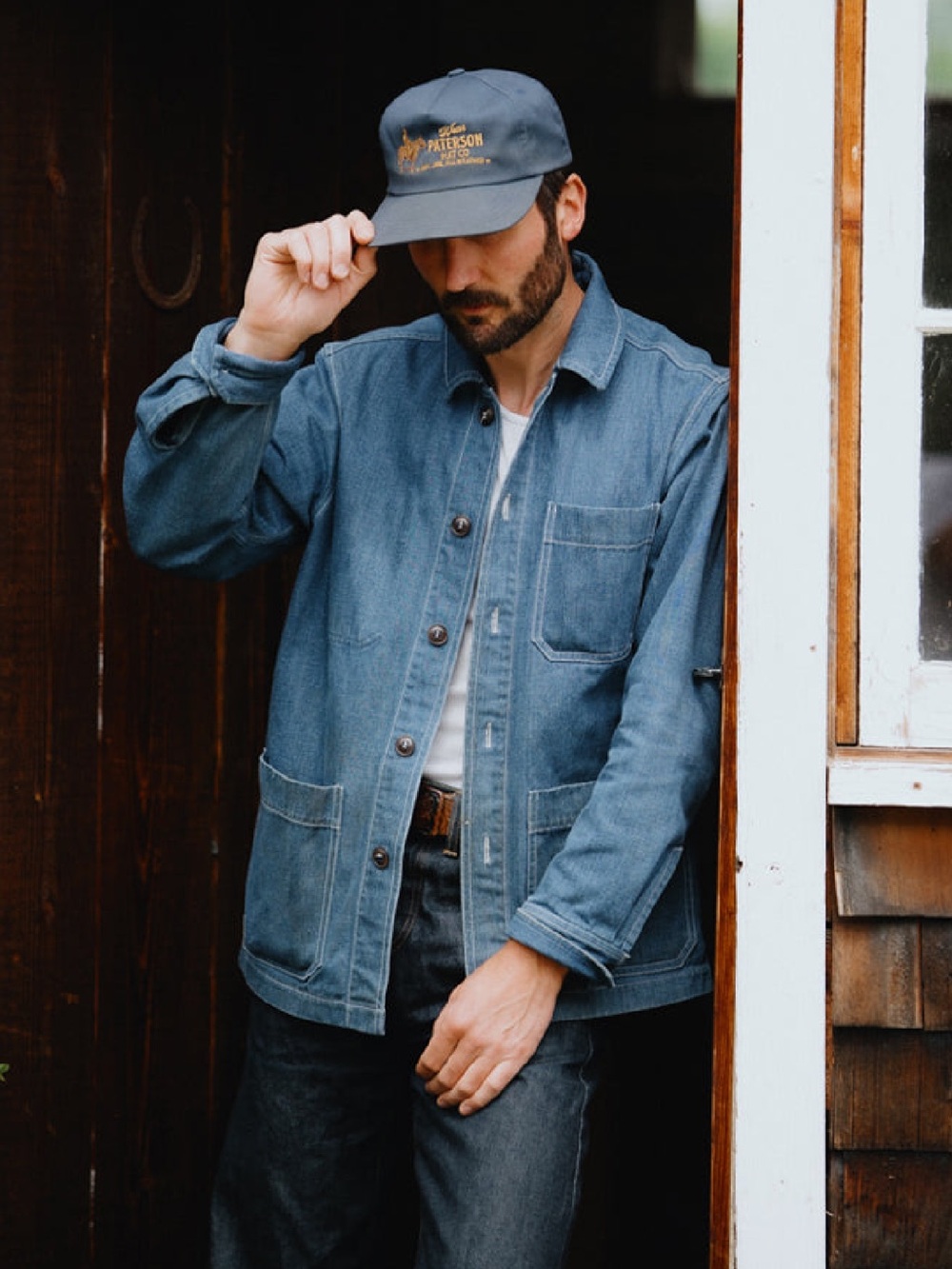 ANIAN Denim Chore Coat - unisex fit - size medium